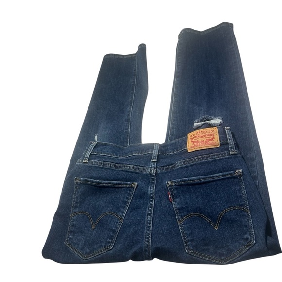 Levi’s 724 High Waist Straight Cropped Jeans Sz 27 - Picture 7 of 13